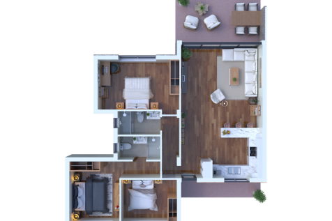 Stunning 3 Bedroom Apartment with the tranquility of nature Image 9999 11