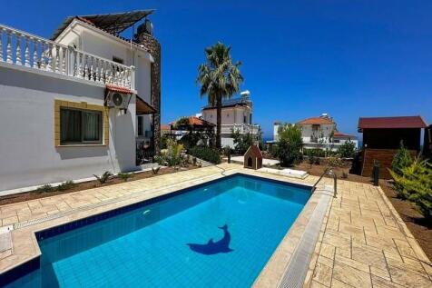 3 bedroom Mediterranean Resale Villa with Swimming pool, Fully Furnished,Central Heating, Solar Panels, Sauna, Fabulous Sea and Mountain views. Image 9999 1