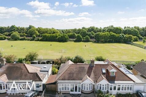 Arial view over fields