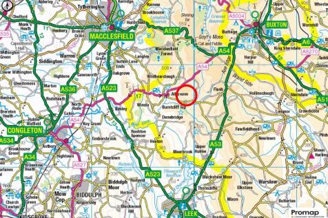Location Plan of Land at Wildboarclough - 14th May