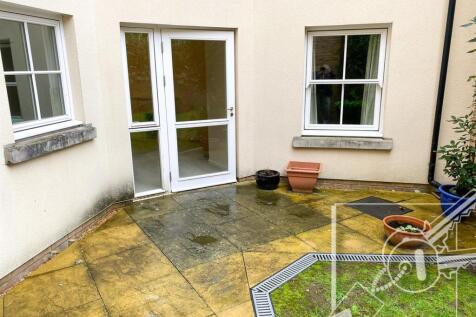 Patio adjacent to flat