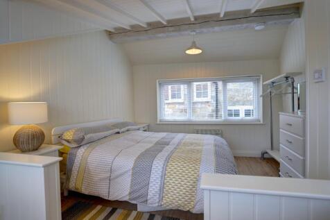 open plan bedroom
