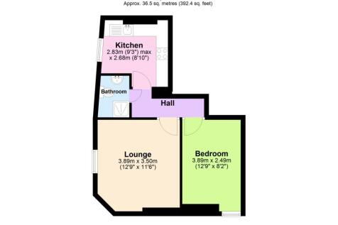 Flat 4, 25 Iddesleigh Tce, Dawlish- FLOORPLAN