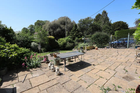 REar patio and garden