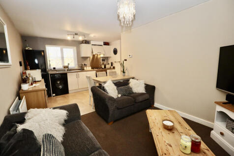 Living area through to kitchen