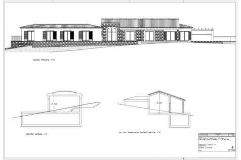 PLOT WITH BUILDING LICENSE AND PROJECT FOR SALE IN AUCANADA 