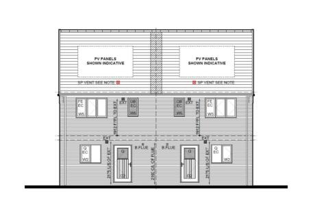 3 Bed rear elevation