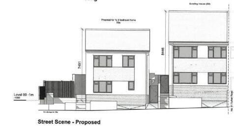 Street scene proposed