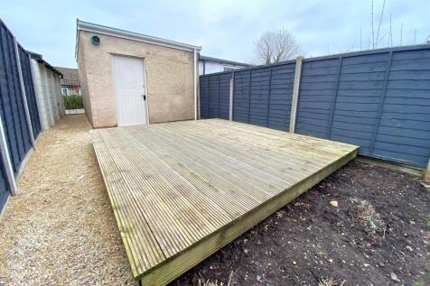 Decking and Garage