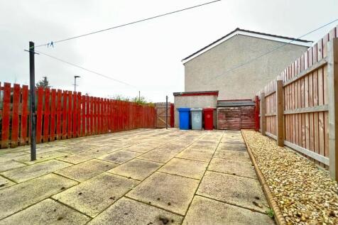 Rear patio.
