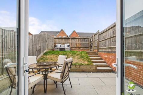 View from living room to garden