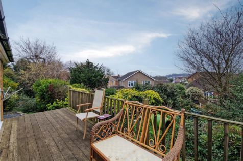 raised balcony (side of property)