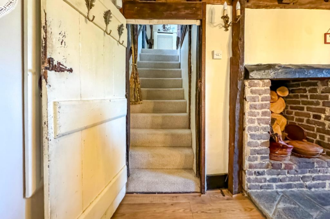 Stairs to the First Floor Landing from Dining Room