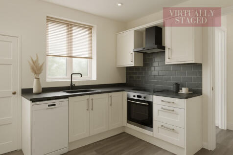 Kitchen staged