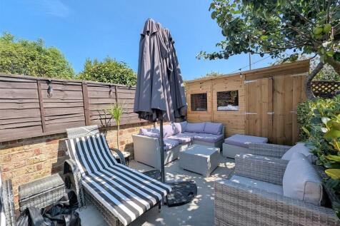 Secluded Patio with Shed