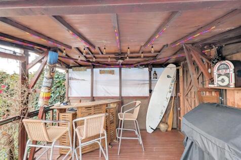 Outdoor bar area