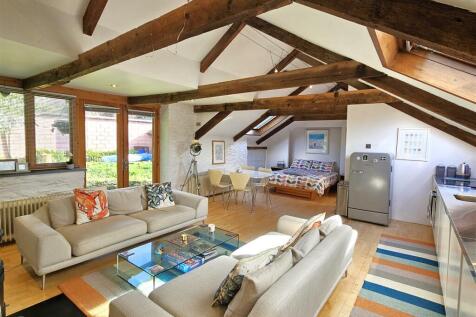 Living area and bed