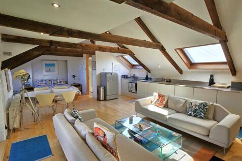 Living area and bed