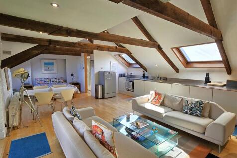 Living area and bed