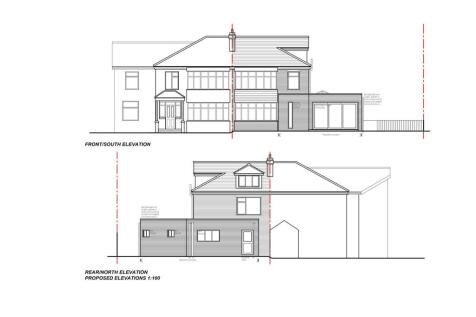 Drawings 86 Kedleston Road Elevations Front &amp; Rear