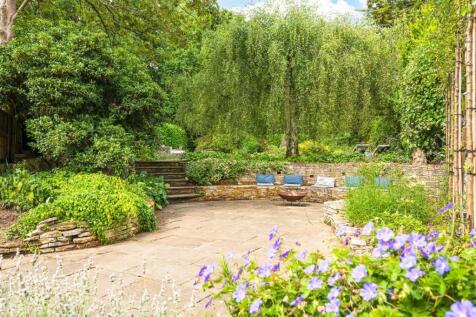 Garden terrace from house