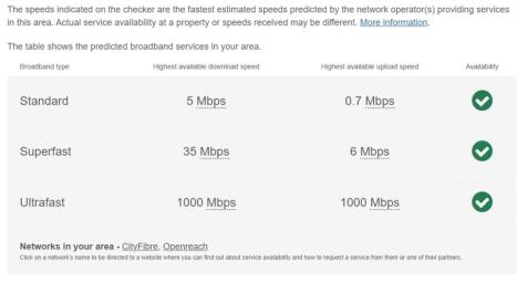 Roseberry, Broadband