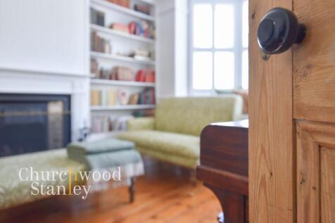 Stripped door to living room