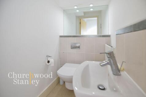 Lower floor cloakroom