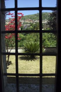 View through door