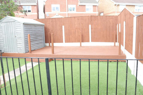 Rear Garden- Astro lawn and decking