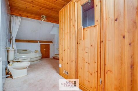 Bathroom with sauna
