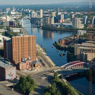 Views Across Media City &amp; Salford...