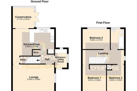 9 The Poplars, King Edward Road, Thorne - all floo