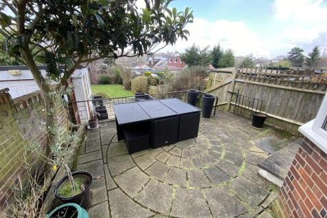 Rear garden patio