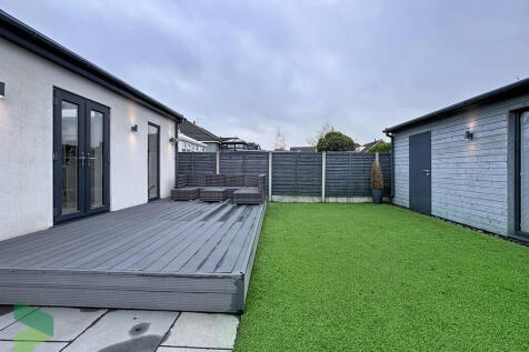 Rear garden and s...