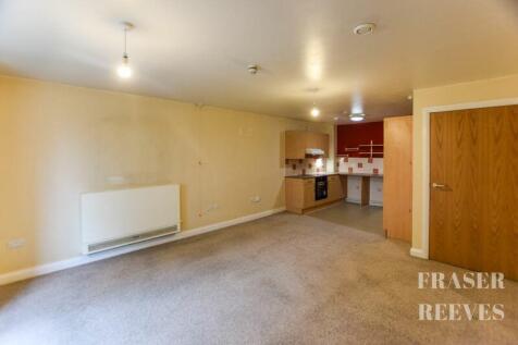 open plan living room to kitchen