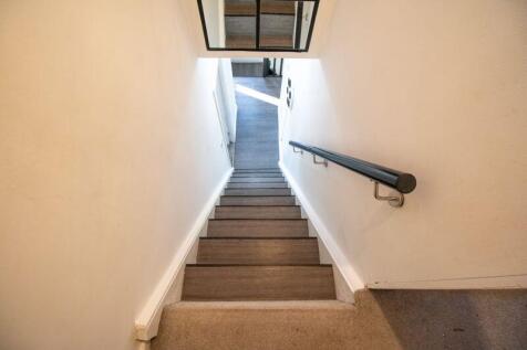 Stairwell to the converted loft room