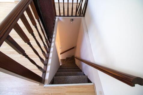 Stairwell to the converted loft room