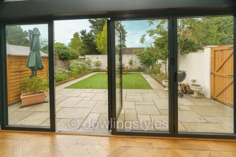 Patio and garden.