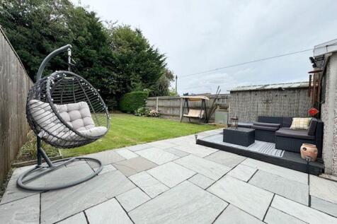 Patio area garden and raised decking