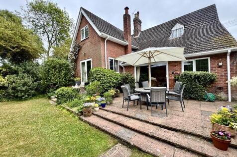 Patio area and rear of house