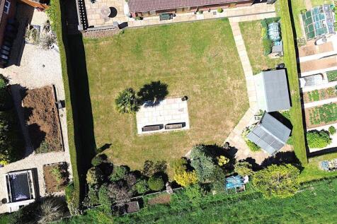 Aerial rear garden