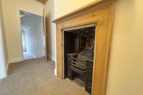 Fireplace on landing