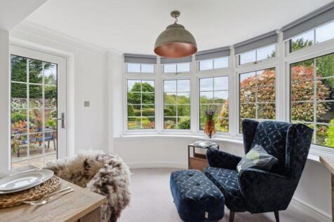 Seating area overlooking the garden 