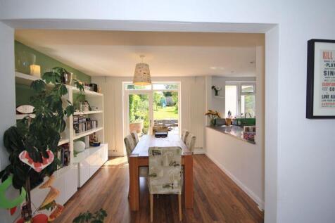 View down garden from dining area 