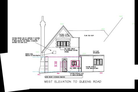 Church Hall, St Saviours - FRONT (WEST) ELEVATION.