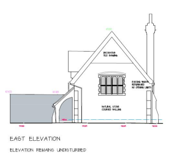 Church Hall, St Saviours - REAR (EAST) ELEVATION.p