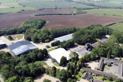 Aerial _ The Whole Site from the Paddock Car Park.