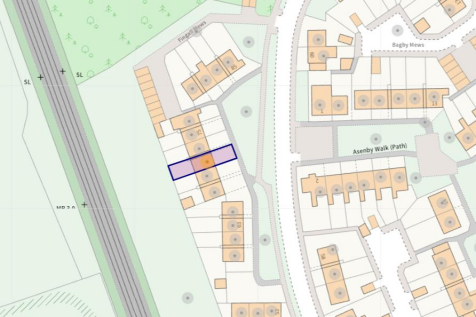 Aerial view of the property / land boundary