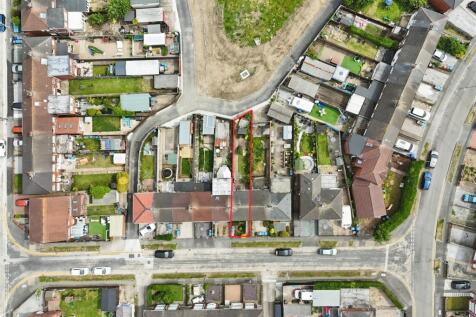 Aerial view of the property